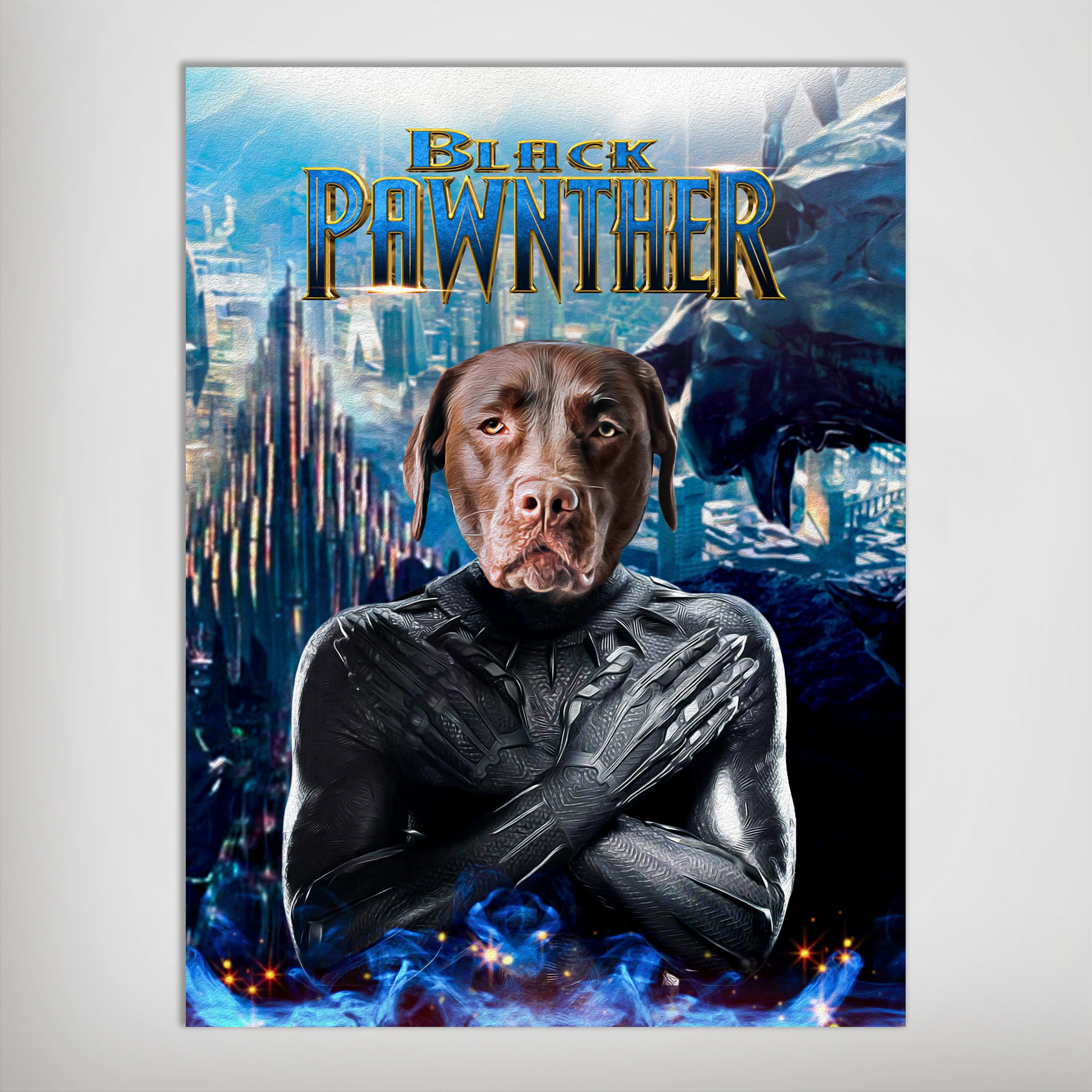 'Black Pawnther' Personalized Pet Poster