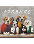 'Furends' Personalized 4 Pet Blanket