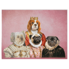 Load image into Gallery viewer, &#39;The Royal Ladies&#39; Personalized 4 Pet Blanket