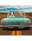 'The Lowrider' Personalized 2 Pet Blanket