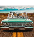 'The Lowrider' Personalized 3 Pet Blanket