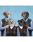 Manta personalizada para 4 mascotas 'Step Doggos and Doggette' 