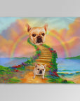 Manta personalizada para mascotas 'El puente del arcoíris' 