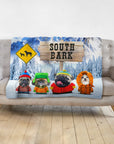 'South Bark' Personalized 4 Pet Blanket