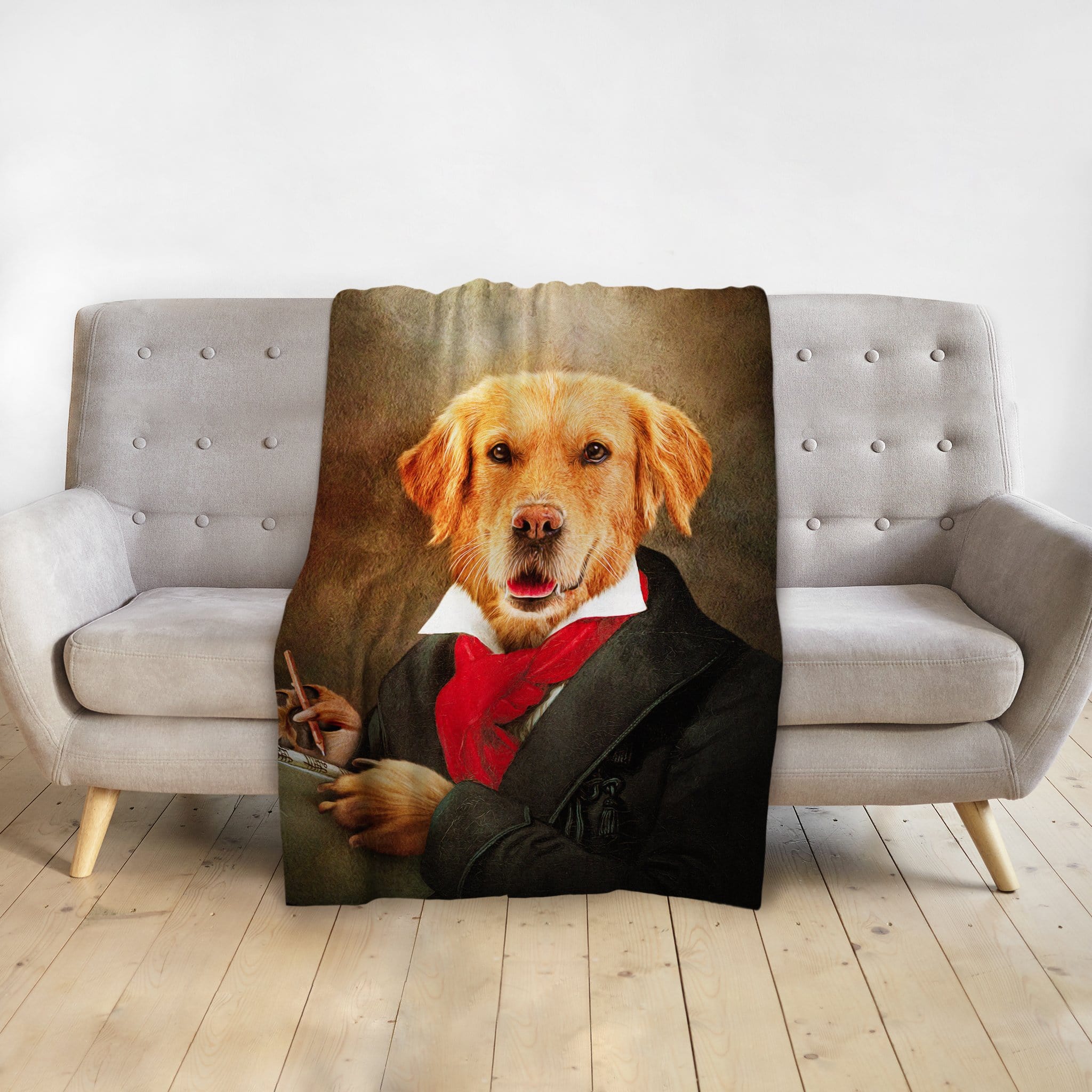 &#39;Dogghoven&#39; Personalized Pet Blanket