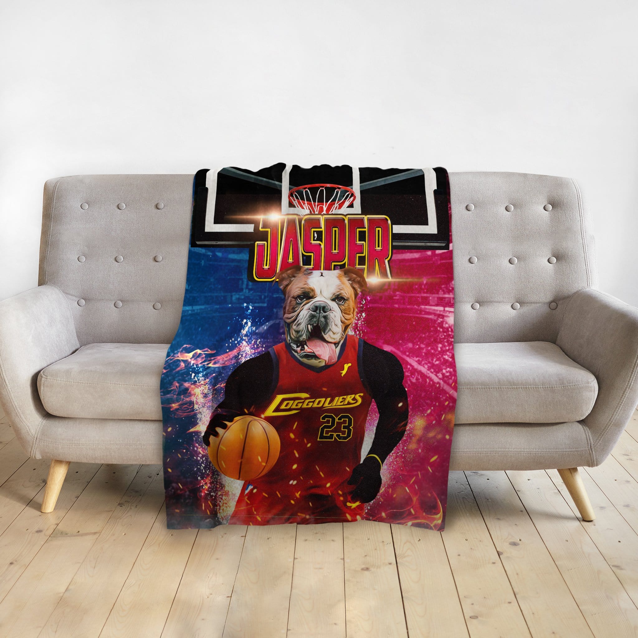 &#39;Cleveland Doggoliers&#39; Personalized Pet Blanket