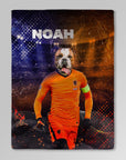 'Holland Doggos Soccer' Personalized Pet Blanket