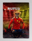 Manta personalizada para mascotas 'Spain Doggos Soccer'