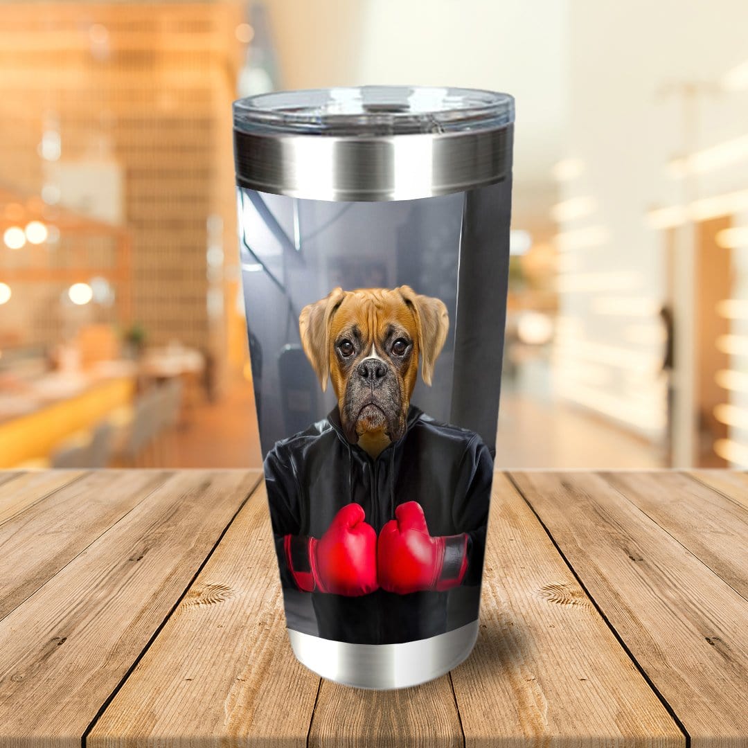 &#39;The Boxer&#39; Personalized Tumbler