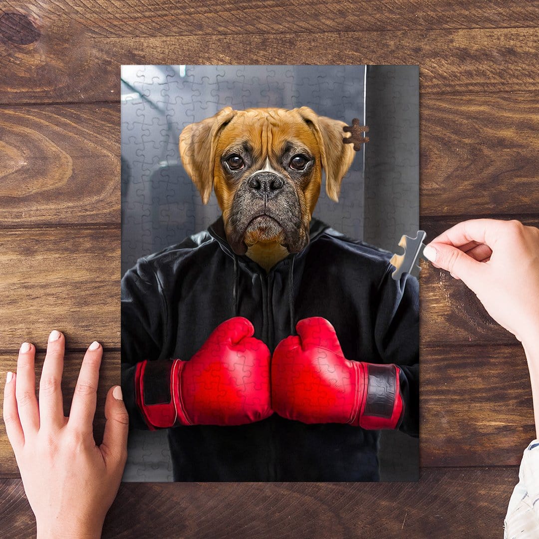 &#39;The Boxer&#39; Personalized Dog Puzzle