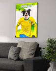 'Brazil Doggos Soccer' Personalized Pet Canvas