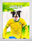'Brazil Doggos Soccer' Personalized Pet Poster