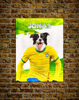 'Brazil Doggos Soccer' Personalized Pet Poster