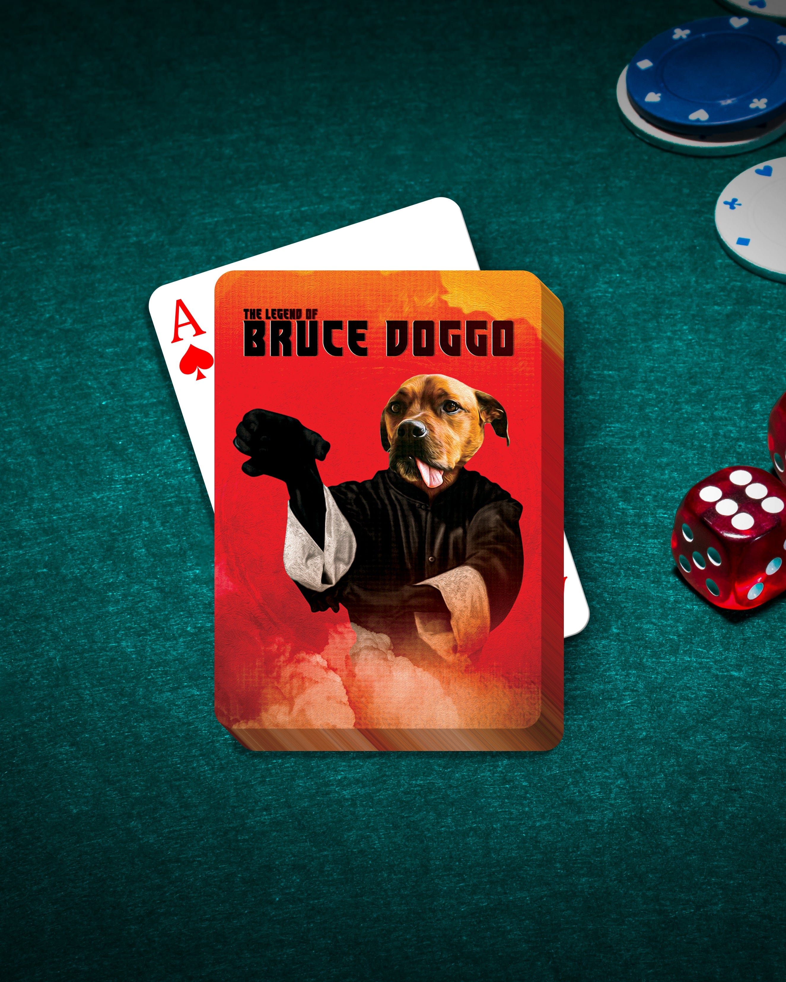 &#39;Bruce Doggo&#39; Personalized Pet Playing Cards