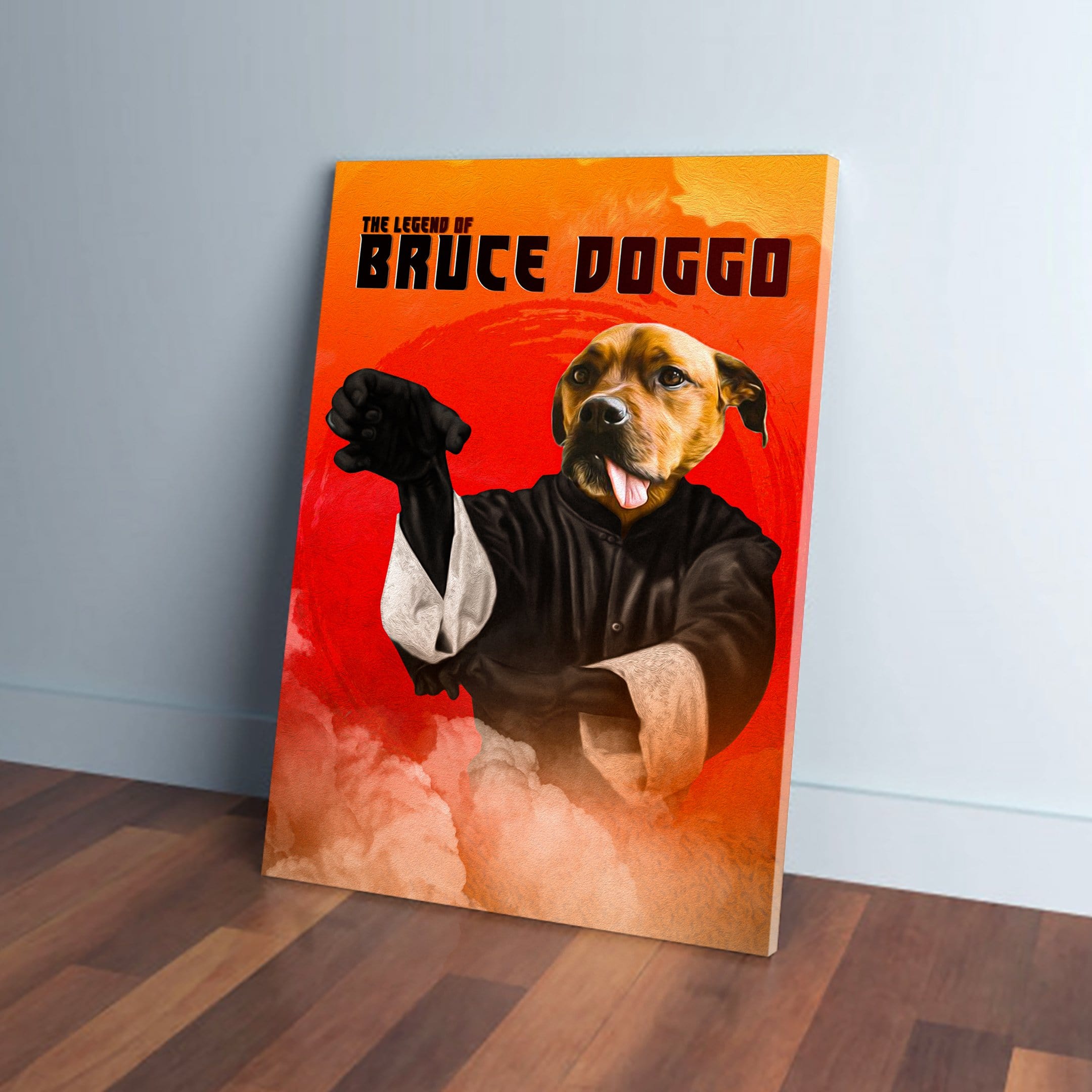 &#39;Bruce Doggo&#39; Personalized Pet Canvas