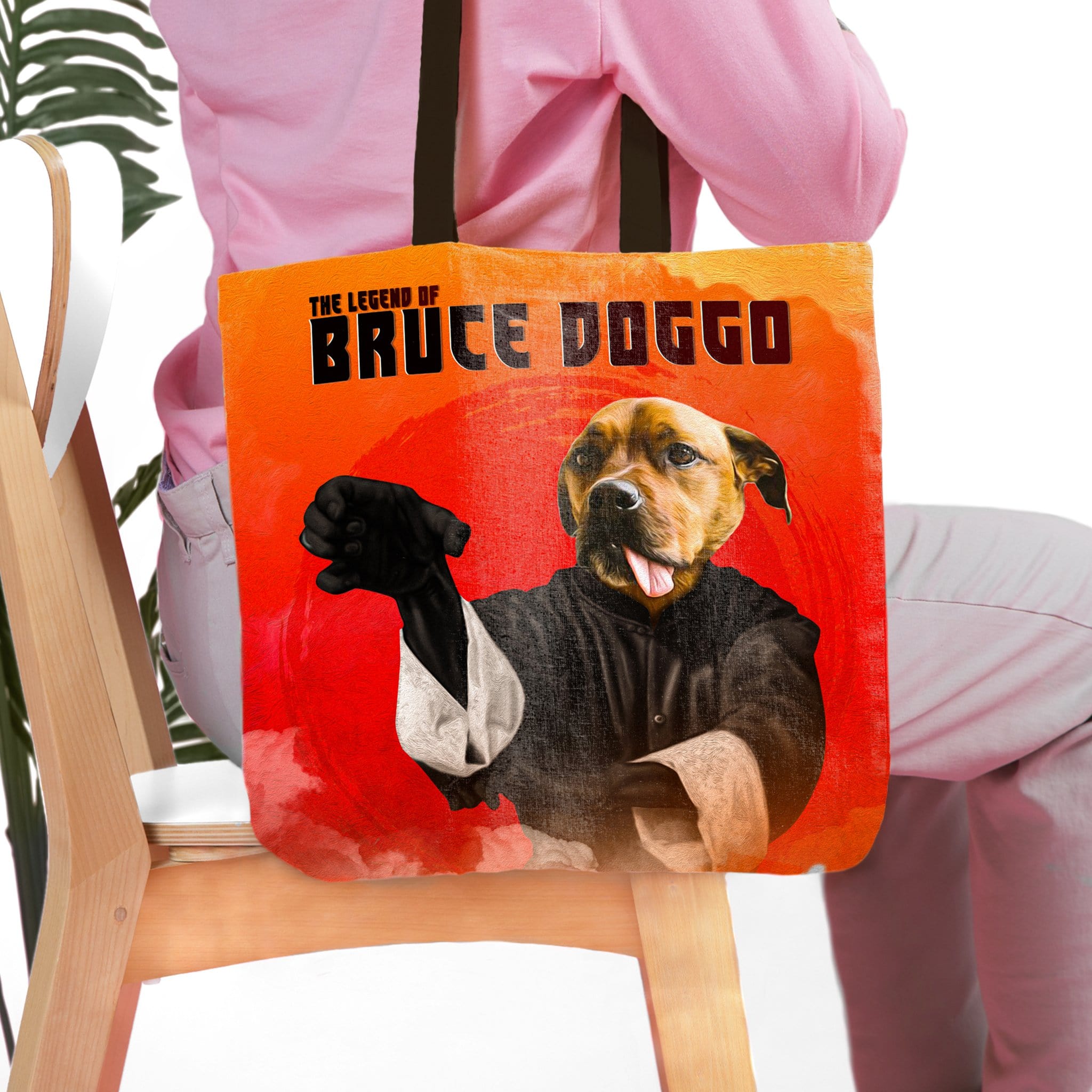 &#39;Bruce Doggo&#39; Personalized Tote Bag