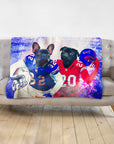 'Buffalo Doggos' Personalized 2 Pet Blanket