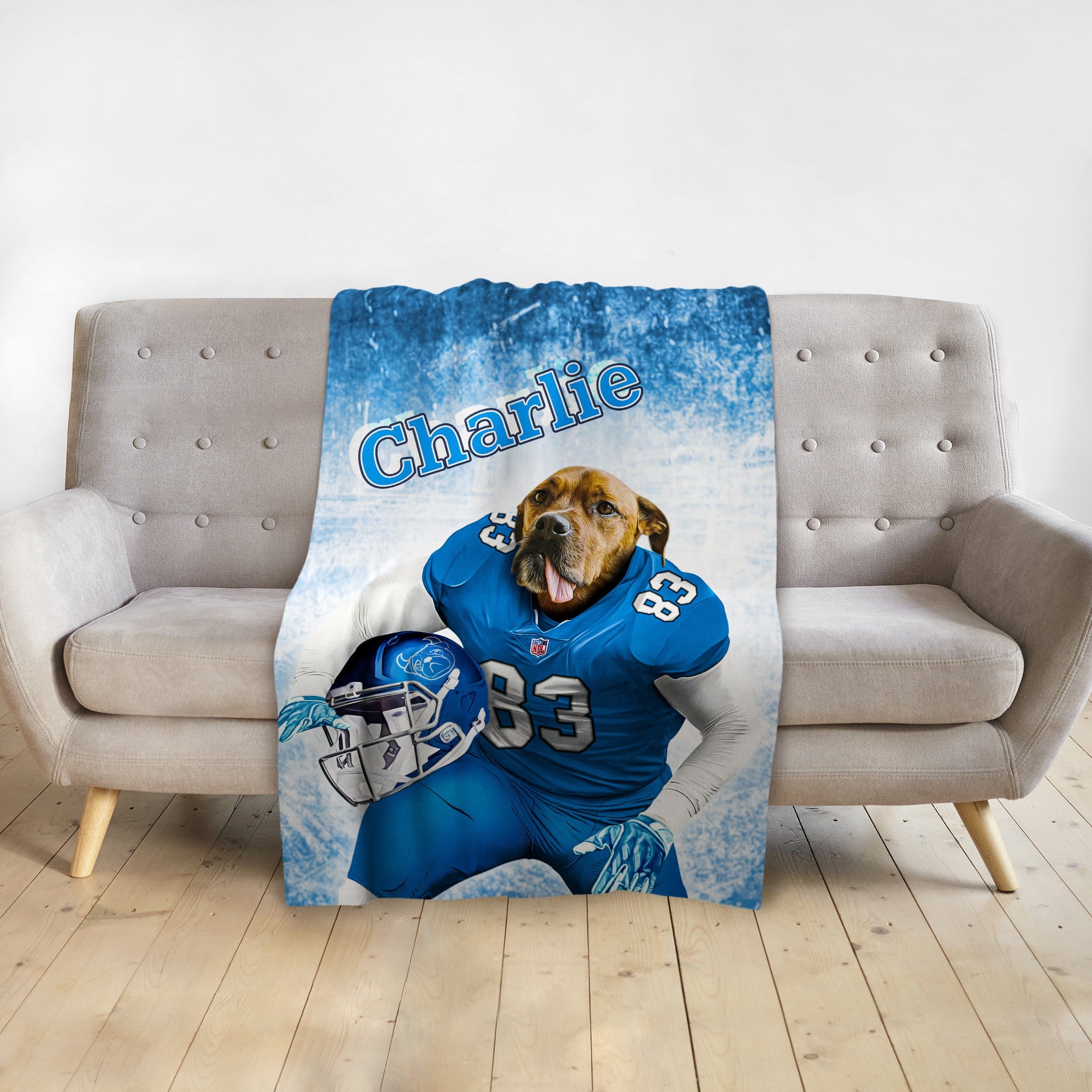 &#39;Buffalo Doggos&#39; Personalized Pet Blanket