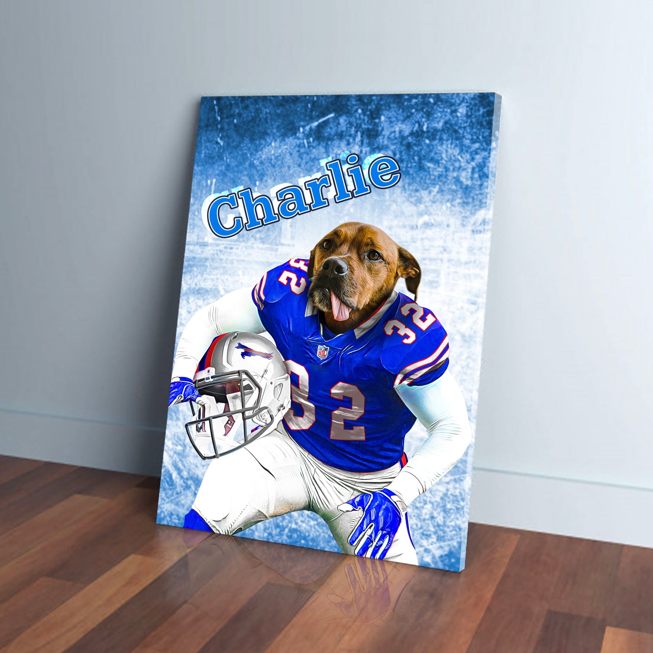 &#39;Buffalo Doggos&#39; Personalized Pet Canvas