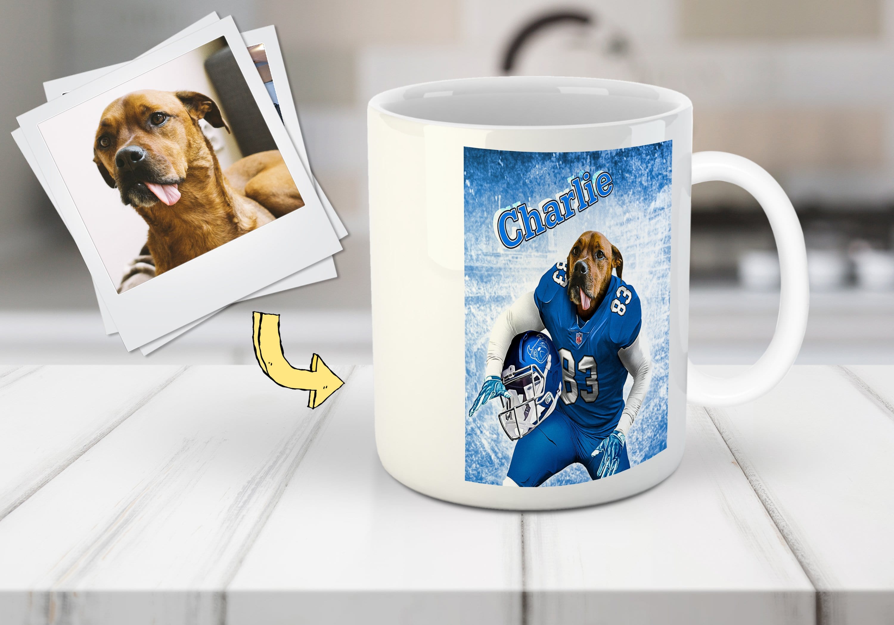 &#39;Buffalo Doggos&#39; Personalized Pet Mug
