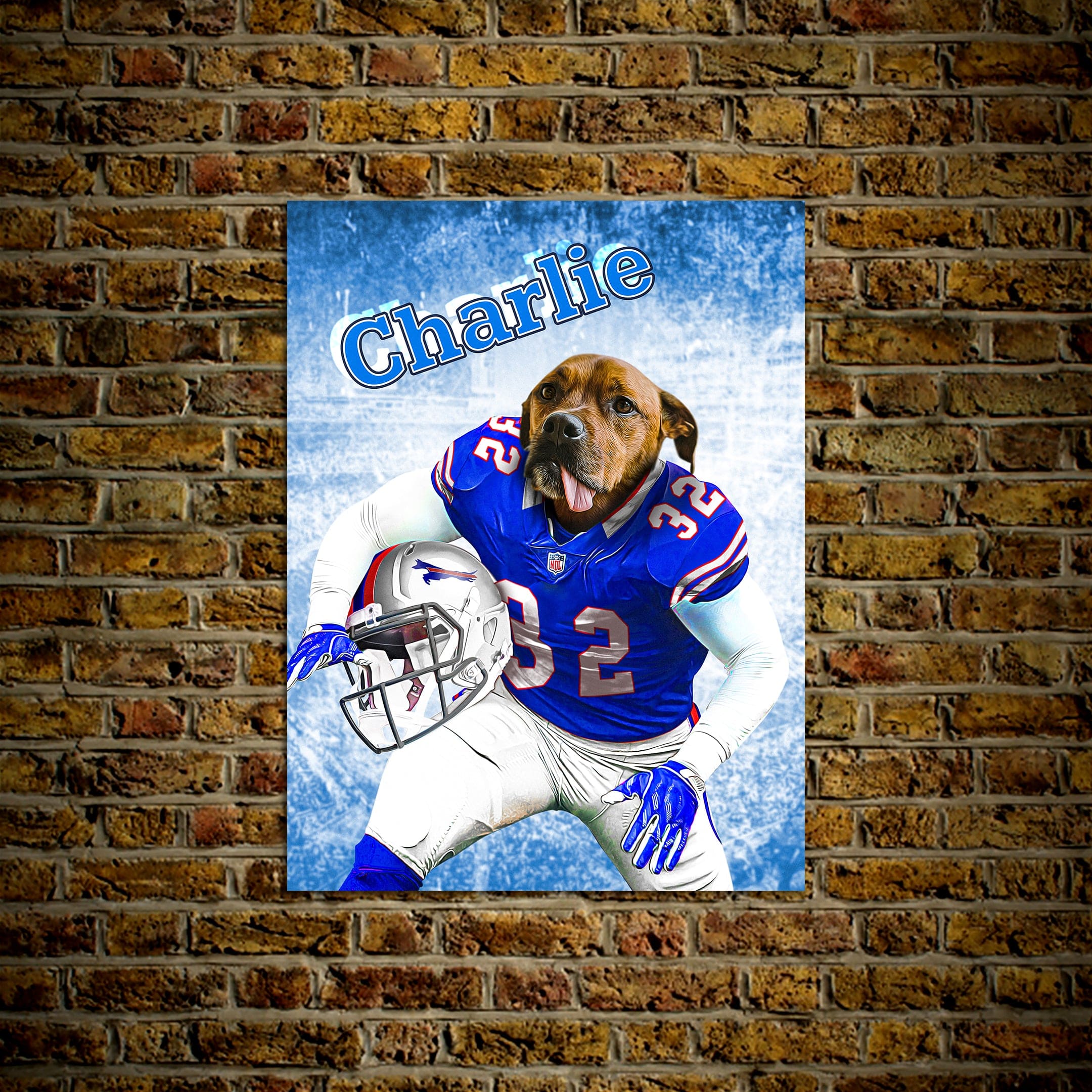 &#39;Buffalo Doggos&#39; Personalized Pet Poster