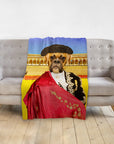 'The Bull Fighter' Personalized Pet Blanket