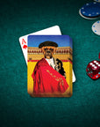 'The Bull Fighter' Personalized Pet Playing Cards