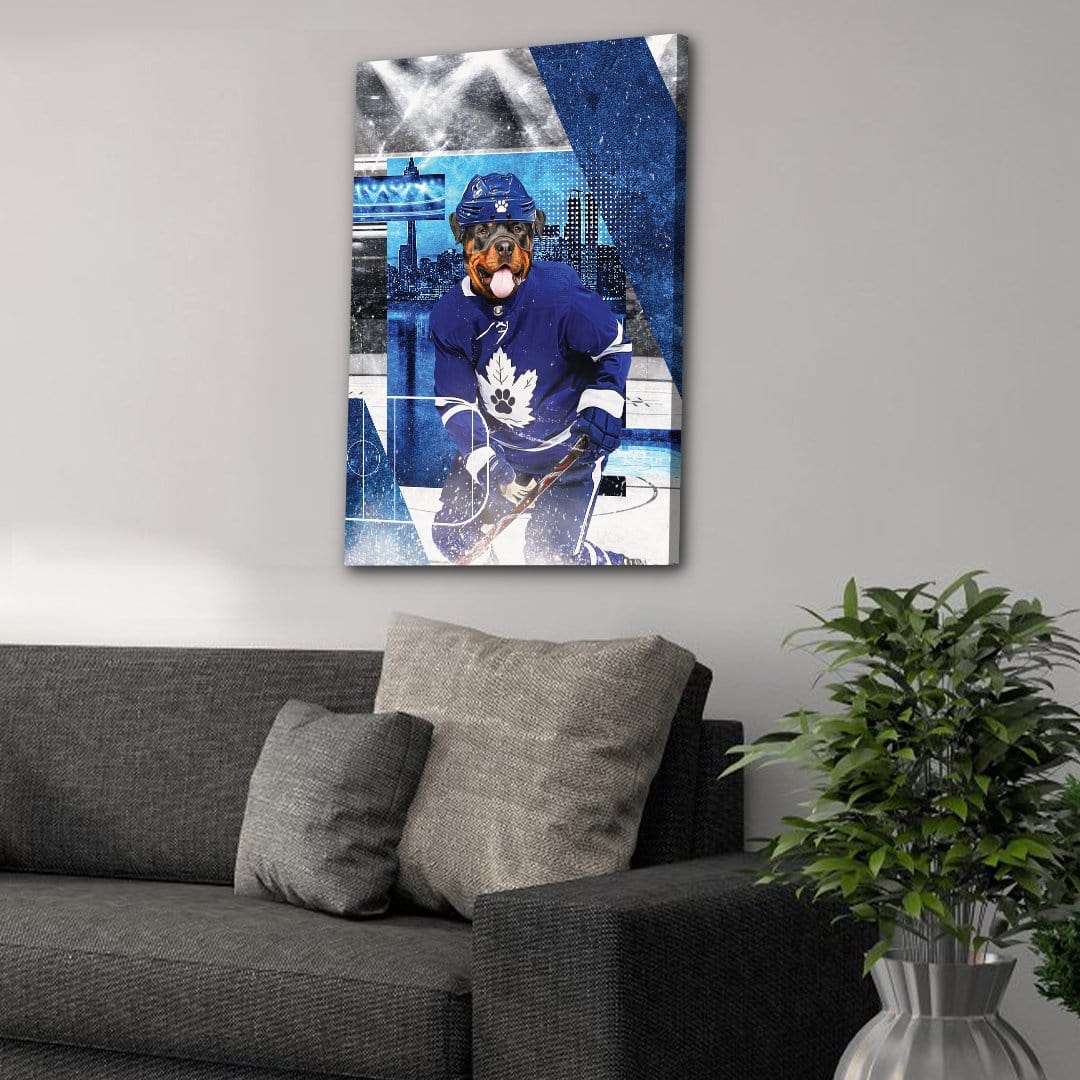 &#39;Toronto Maple Woofs&#39; Personalized Pet Canvas
