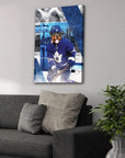 'Toronto Maple Woofs' Personalized Pet Canvas