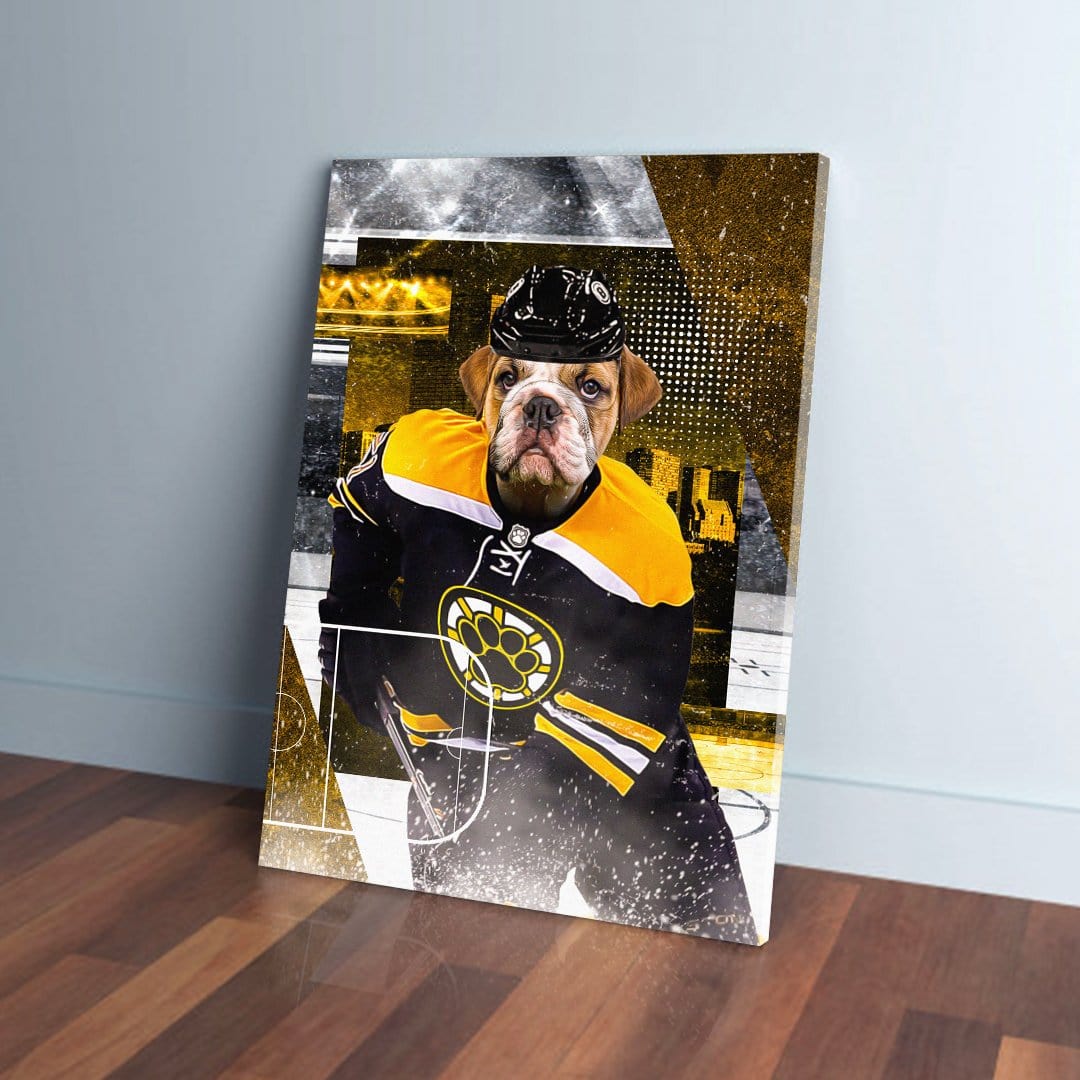 &#39;Boston Chewins&#39; Personalized Pet Canvas