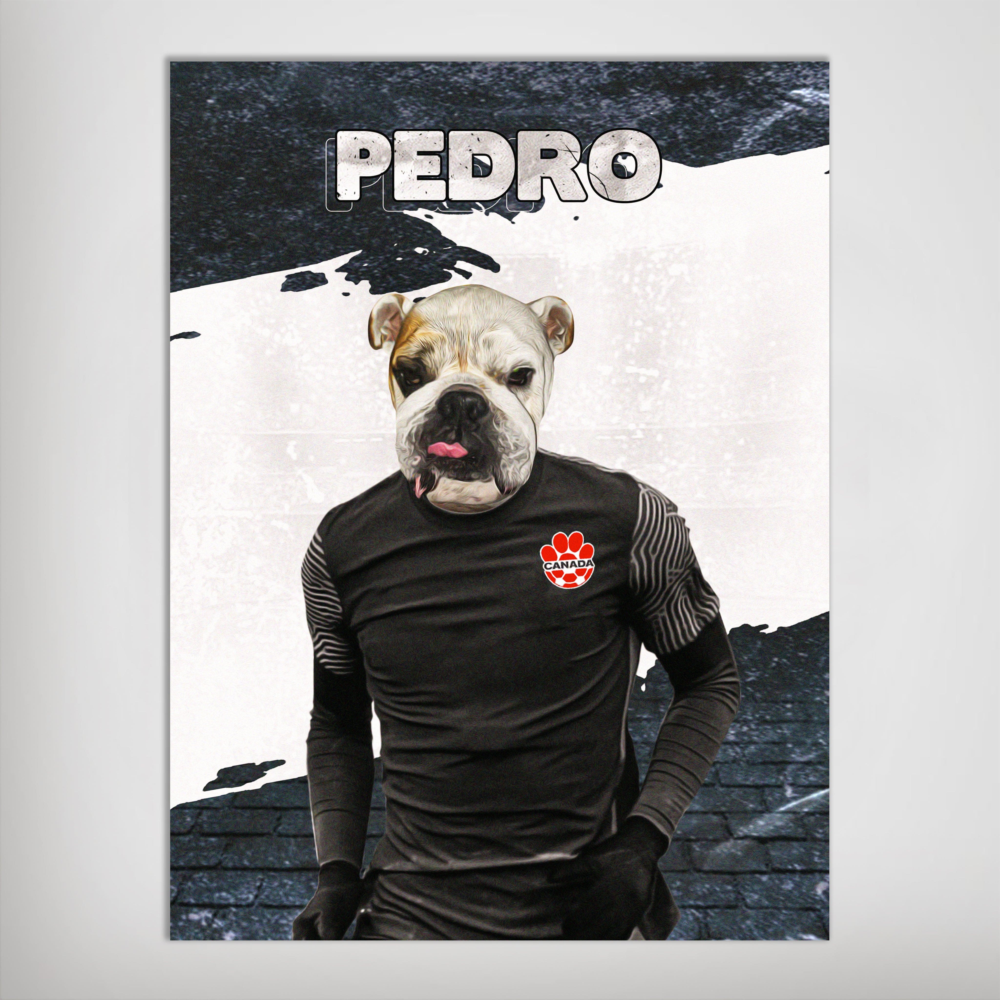&#39;Canada Doggos Soccer&#39; Personalized Pet Poster