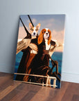'Titanic Doggos' Personalized 2 Pet Canvas