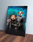 'Game of Bones' Personalized 2 Pet Canvas