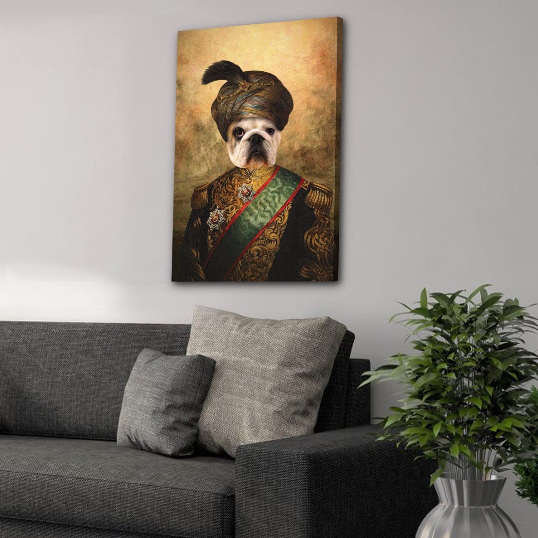 &#39;The Sultan&#39; Personalized Pet Canvas