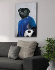 'Soccer Player' Personalized Pet Canvas