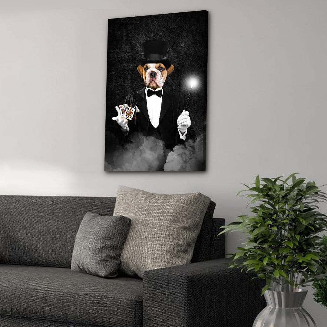 &#39;The Magician&#39; Personalized Pet Canvas