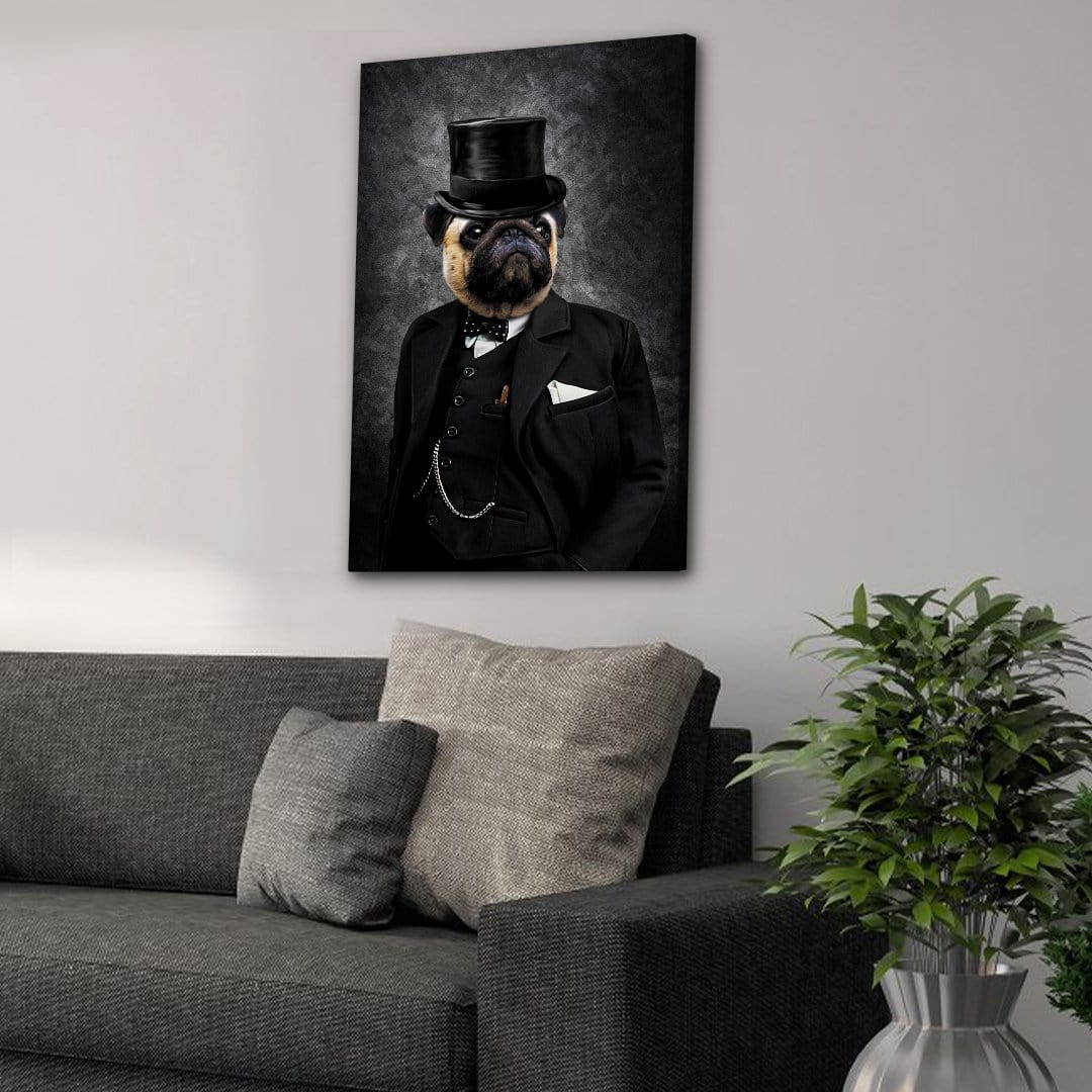 &#39;The Winston&#39; Personalized Pet Canvas