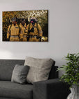 'Dog Busters' Personalized 4 Pet Canvas