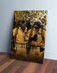 'Dog Busters' Personalized 2 Pet Canvas