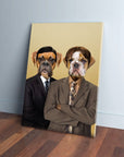 'The Woofice' Personalized 2 Pet Canvas