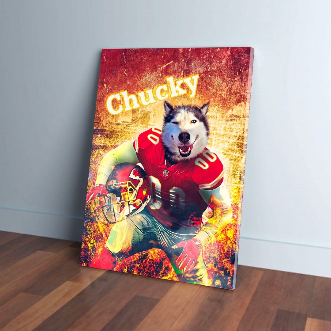 &#39;Kansas City Doggos&#39; Personalized Dog Canvas