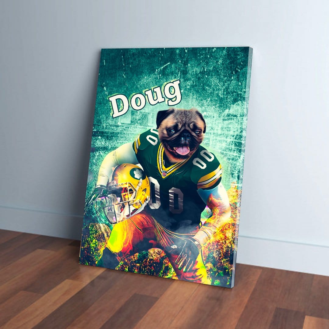 'Green Bay Doggos' Personalized Dog Canvas