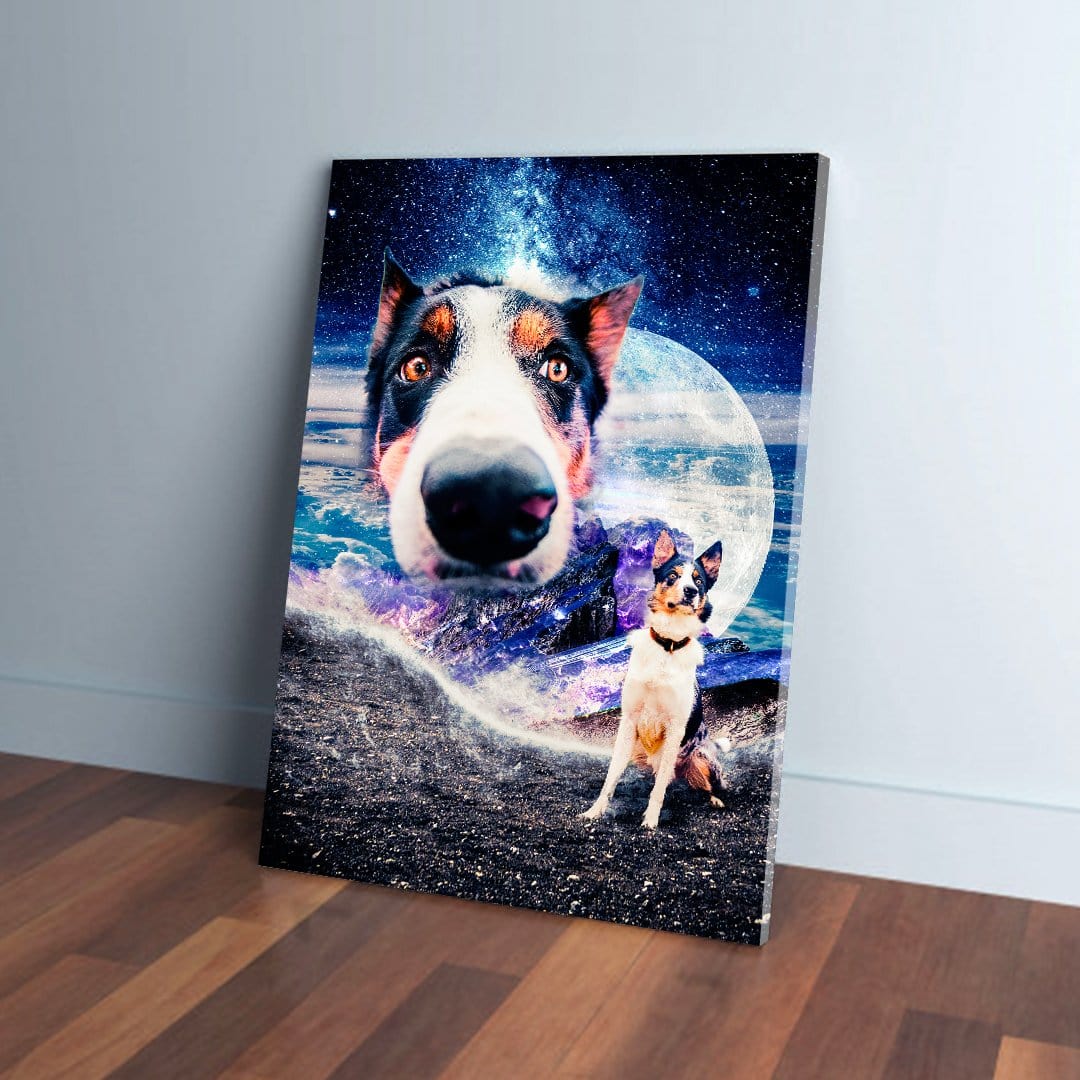 &#39;Doggo in Space&#39; Personalized Canvas