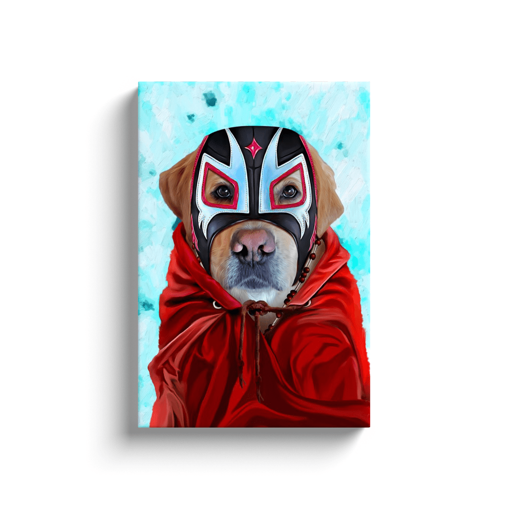 &#39;El Luchador&#39; Personalized Pet Canvas
