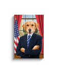 Lienzo personalizado para mascotas 'El Presidente'