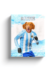 Lienzo Personalizado para Mascotas 'Argentina Doggos Soccer'