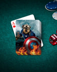 'Captain Doggmerica' Personalized Pet Playing Cards