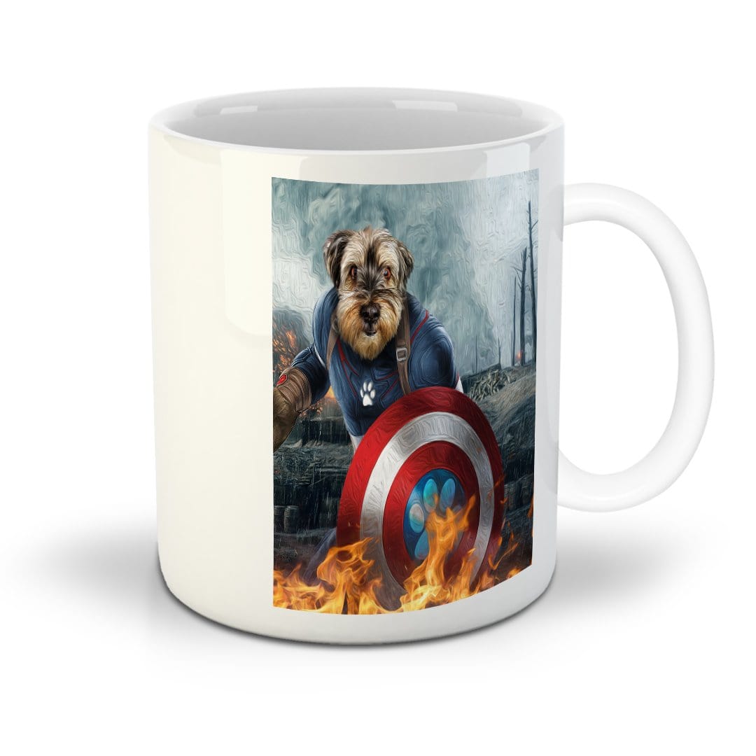 &#39;Captain Doggmerica&#39; Personalized Mug