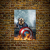 Load image into Gallery viewer, &#39;Captain Doggmerica&#39; Personalized Dog Poster