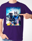 Camiseta personalizada con 2 mascotas 'Carolina Doggos' 